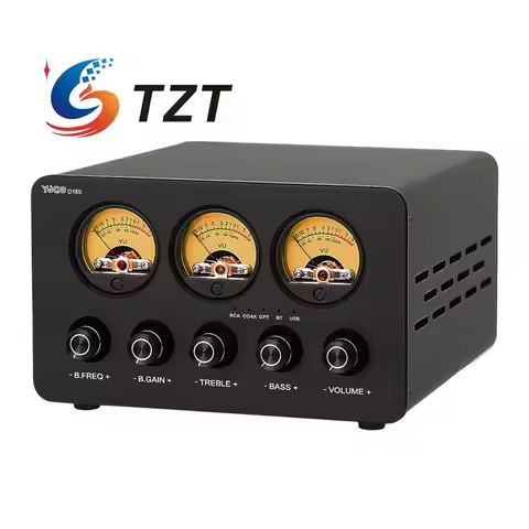TZT D185 2.1 Channel Digital Power Amplifier Bluetooth5.4 Audio Amplifier ES9038Q2M Decoding with Th