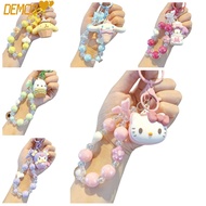 [DEMO3] Sanrio Keychain, Hello Kitty Hanging Cord Mobile Phone Strap, Cute Handmade Colorful Univers
