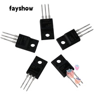 FAYSHOWSG 5pcs MOS Field-Effect Transistor, 650V 10A Mosfet, Transistor TO-220F Black 10N65F Field-E