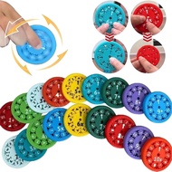 9pcs/set Math Math Fidget Spinners Fingertip Math Puzzle Toys Decompression Desktop Math Multiplicat