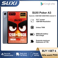 SUXI Poker A3 แท็บเล็ต สำหรับเด็กของแท้แอนดรอยด์10.1 "12 + 128GB เกมแพดสล็อตซิมคู่พร้อมแท็บเล็ตปากกา