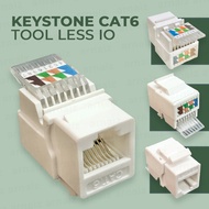 Cat6 RJ45 Tool Less type Unshielded UTP Network Jack Connector Information Outlet Network Connector