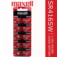 Maxell SR416SW 1.55V Silver Oxide Button Battery (5pcs)