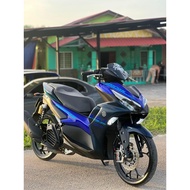 NVX155 V2 AEROX ICON BLUE 2022 COVERSET