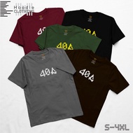 HIJAU HITAM Error 404 H401 Design T-shirt Cotton Combed 30s Material Gray Brown Army Green Black Mar