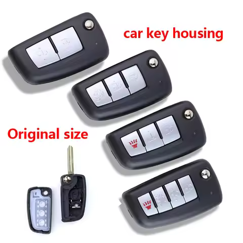2 /3/4 Buttons Car Key Housing Key Case Shell for Nissan Qashqai Sunny NV200 J11 Pulsar C13 Juke X-T