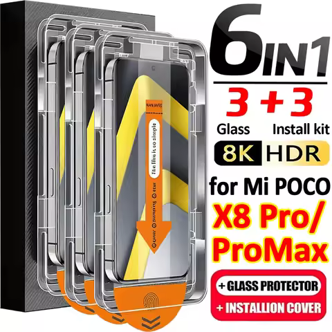 Auto Dust Removal Screen Protectors for Xiaomi Mi Poco X8 Pro Max/Poco X8 Pro 9H Hardness Tempered G