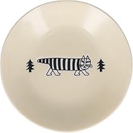 Yamakasyoten LL93-257 Lisa Larson Plate Plate, 5.3 inches (13.5 cm), Stroll Stroll, Cream, Made in J