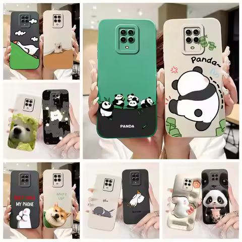 For Xiaomi Redmi Note 9 Pro Case Note 9S Cute Panda Cartoon Cover Soft Silicone Phone Case For Redmi