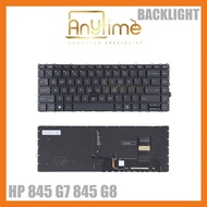 New HP EliteBook 840 G7 G8 845 G7 745 G7 G8 Keyboard Backlit US w/ pointer