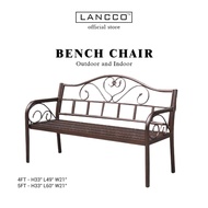 LANCCO Outdoor Bench Modern Classic Chair Outdoor chair bench two color