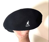 Kangol袋鼠帽 貝雷帽 小偷帽 羊毛 電繡logo黑 極稀有老品 復古 古著vintage