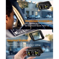 Tire Pressure Monitoring System 【2024 Upgrade Detached Bracket】Wireless Solar TPMS Tire Pressure Mon