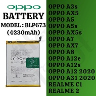 COMPATIBLE BATTERY FOR PHONE OPPO A3S / A5S / A7 /A12 / A31 2020 ( BLP673 ) 4230mAh BATERI