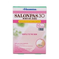 SALONPAS 30 GENTLE TO SKIN 10 PATCHES EXPIRY 2023/09