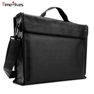 Portable Fireproof Document Bag Waterproof Money Cash File Pouch For Valuables Jewerly Cash