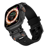 Dây đeo TPU bằng thép không gỉ For apple watch Series 10 9 8 7 6 5 4 SE 45mm 44mm 42mm 46mm Dây đeo