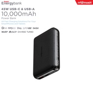 MYMOSH 45W SUPER POWERBANK USB-C & USB-A 10,000MAH BATTERY CAPACITY FOR PHONES & LAPTOPS QC5.0, PD3.