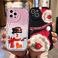 XIAOMI HP Casing Xiaomihp poco X6 5G X5 POCO M6 PRO C65 C55 C40 M3 Pro X3 GT X3 NFC M3 3D Hat Snowma
