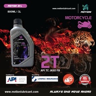 Sarawak-Ready Stock MOTION 2T Motorcycle Engine Oil API TC JASO FB 2 Stroke (1L)