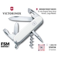 【FSM KNIVES】Victorinox Swiss Army Knives - Medium Pocket Knife 91 mm  - Spartan White 12 Functions 1