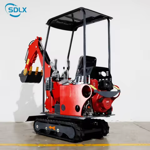Small 0.8Ton Crawler Excavator Flexible Digging Machine for Yard Trenching and Land Renovation
