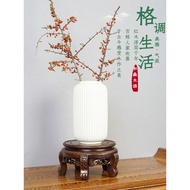 Ebony Solid Wood Wine Tank Bracket Fish Tank Tray Heightened Base Flowerpot Vase Wood Large