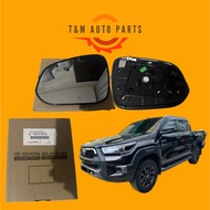 ORIGINAL TOYOTA HILUX ROGUE/GR SIDE MIRROR GLASS WITH BSM SENSOR