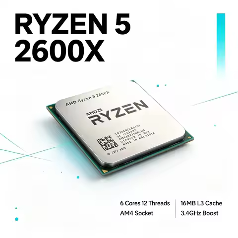 AMD Ryzen 5 2600X Gaming Processor 95W AM4 CPU 3.6GHz R5 2600X 6 Core 12 Thread Without Package Ultr