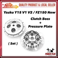 Clutch Boss + Pressure Plate Set Ysuku Y15 ZR Y15ZR Y15Z V1 V2 / FZ150 New FZ150i N Presure Plat Aut