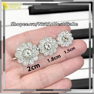 Luxury Beaded Plastic Button Set Sizes 1.5cm, 1.8cm, 2cm. Decorative buttons