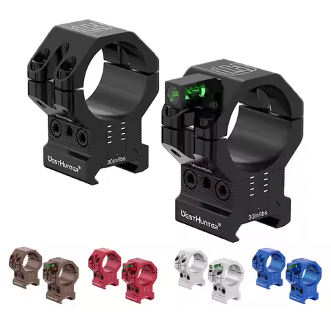 WestHunter 20mm Picatinny Scope Rings 120 MOA and Elevation Adjustment Hunting Scope Mount with Bubb