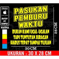 Stiker kata kata kaca truk pasukan pemburu waktu stiker kata kata kaca mobil pasukan pemburu waktu T