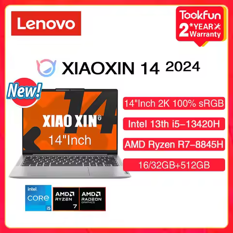 Lenovo XIAOXIN 14 (IdeaPad Slim 5) 2024 Laptop AMD Ryzen R7-8845H Intel Core i5-13420H 16GB 32GB 512