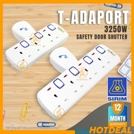 GLOBAL PRO Sirim T Adaptor Wall Extension Soket Plug Adapter  Extension Plug Extension Cord Universa