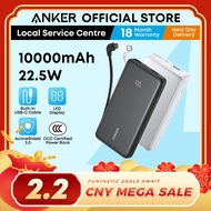 Anker Zolo CCC Power Bank 10000mAh 22.5W Fast Charging Built-in USB C Cable 3C Power Bank A110D