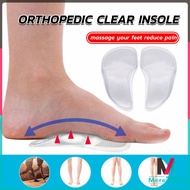 Clear Insole Orthopedic Professional Arch Support Insole Flat Foot Orthotic Insole Insert Silicone P