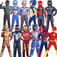 Kids Costume Iron Man Thor Hulk Costume Kids  Captain America Spider Narrow Cospl Ay Anime