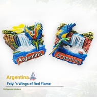 Argentina Iguazu Falls Refrigerator Sticker Travel Souvenir Gifts Three-dimensional Magnetic Sticker