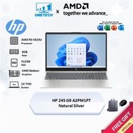 HP 245 G9 A2PM1PT / Hp 445 G9 6H7Y5AV Notebook - Natural Silver (8GB**D4/512GB NVME/14.0" FHD/Radeon
