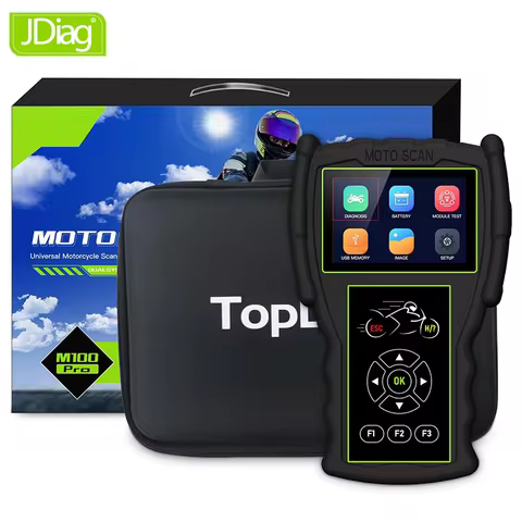 JDiag TopDiag M100 Pro Motorcycle Scanner OBD OBD2 Fault Code Reader Diagnostic Tool For BMW KTM Hon