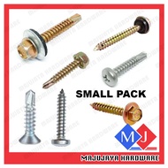 (10PC) Self Drilling Screw Screw Besi Bumbung Self Drilling Screw With Washer Awing Screw Skru Oning