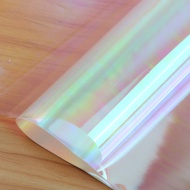Colorful Waterproof Flower Wrapping Paper Florist Supplies Rainbow Iridescent Cellophane for Bouquet