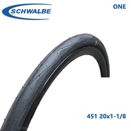 TIRE SCHWALBE ONE 451 - FOLDING BIKE TIRE 20x1 1/8(451) WIRED