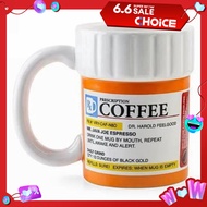 300ML Prescription Pill Bottle Mug Creative Prescription Medicine Bottle Ceramic Coffee Cup Tea Cup