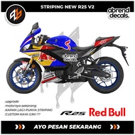 YAMAHA R25 V2 STRIPING NEW R25 V2 STICKER/ R25 V2 STRIPING/ MOTORCYCLE BODY ACCESSORIES/