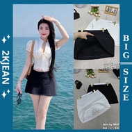 Short Skirt with Lining Big Size 55-90kg Genuine Thick Lightweight Stretch Fabric CV10002 - 2KJeans