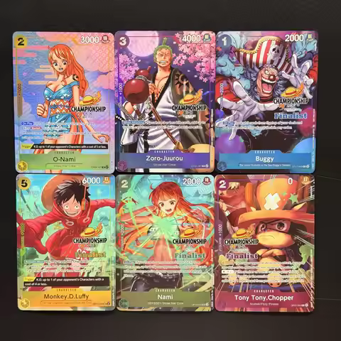6 Style English ONE PIECE Monkey D. Luffy OP07-109 Nami Zoro-Juurou Tony Tony Chopper Buggy Collecti