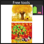 【BUJUE】 5D DIY Full Drill Diamond Painting set money tree 40*40CM