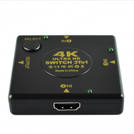 4K HDMI切換器3進1出（黑色）